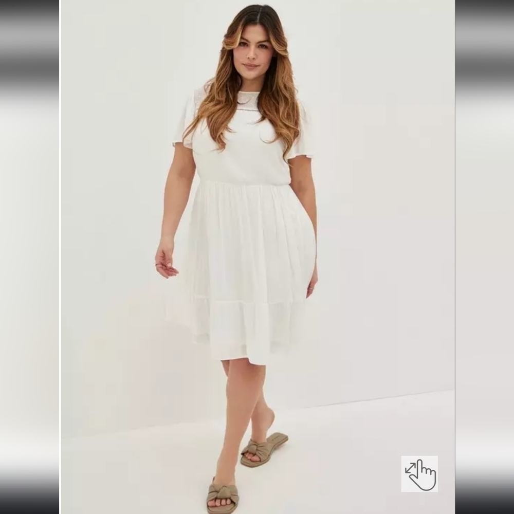 Women's Torrid Tiered Boho Flutter Skater Dress, Size‎ 3